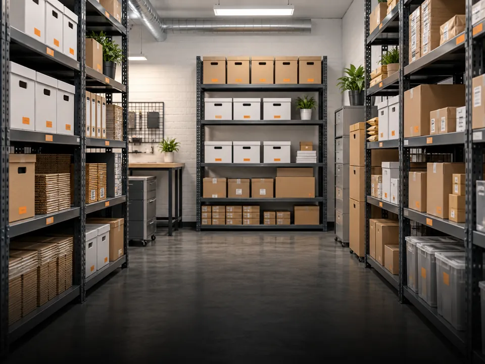 Organised business goods in storage
